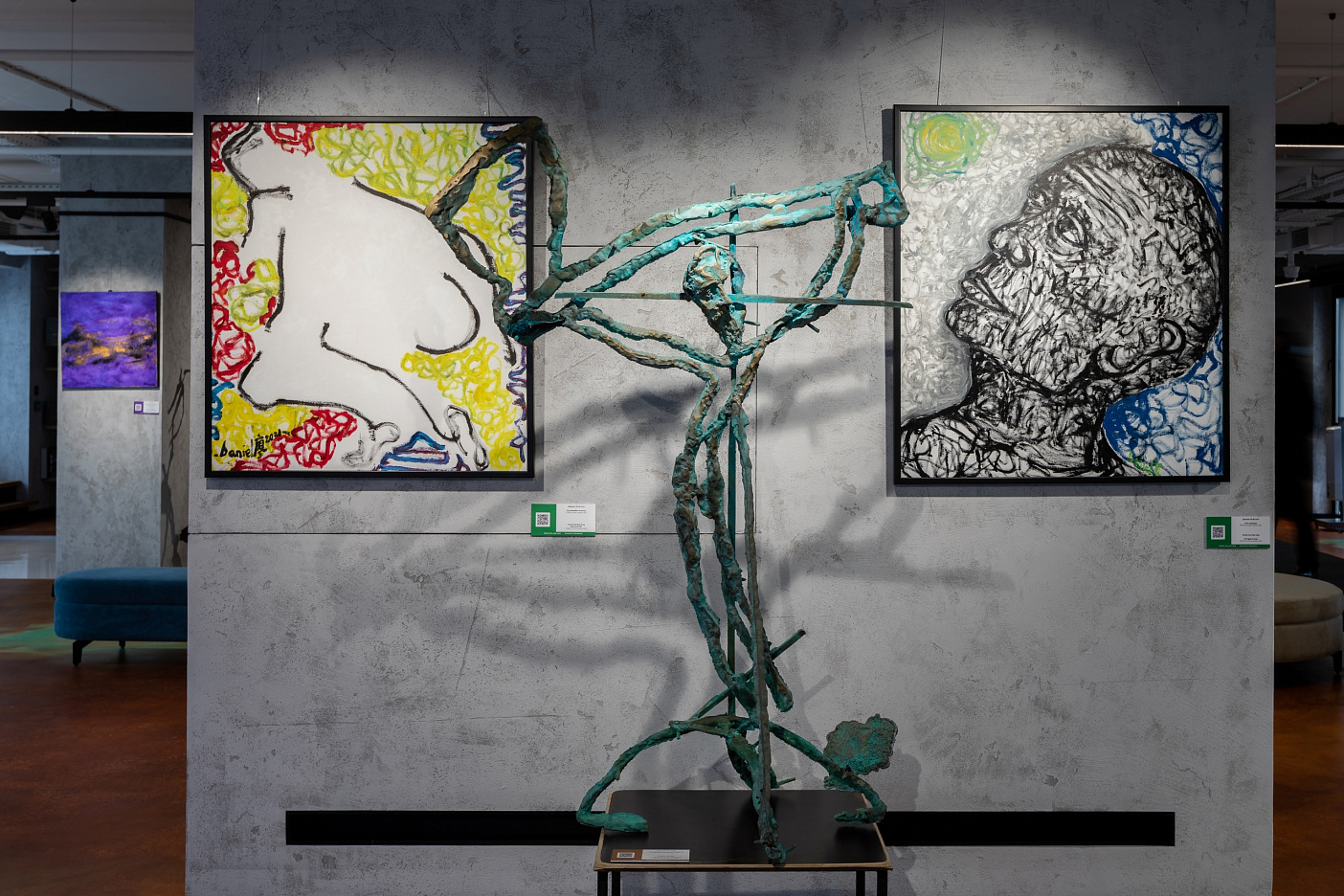 ДЕКОРАТИВНЫЕ ПОКРЫТИЯ, КРАСКИ H&H В ZARENKOV GALLERY ПО ПРОЕКТУ ABD ARCHITECTS, СПБ