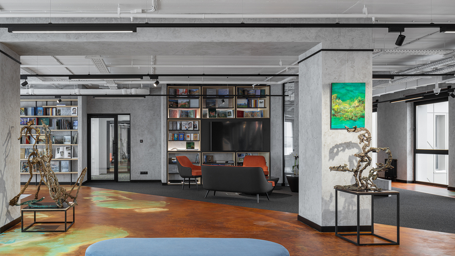 ДЕКОРАТИВНЫЕ ПОКРЫТИЯ, КРАСКИ H&H В ZARENKOV GALLERY ПО ПРОЕКТУ ABD ARCHITECTS, СПБ