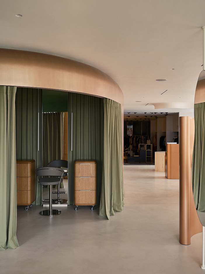 ЖИДКИЕ МЕТАЛЛЫ В САЛОНЕ КРАСОТЫ БИЗУ ПО ПРОЕКТУ LUDI ARCHITECTS, ЕКБ